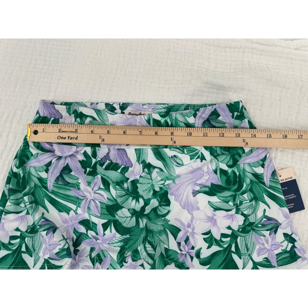 New Tommy Bahama Everyday Active Skort Green Lavender Floral UPF 50 Size Small - Picture 8 of 9
